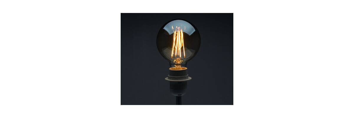 Gemütliche Stimmung mit Filament Leuchtmitteln im Vintage Design - LED Filament Leuchtmittel Vintage