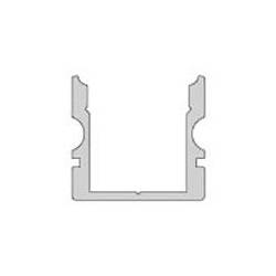 U-Profil hoch AU-02-10 bis 11,3mm Streifen Silber-matt eloxiert 1m