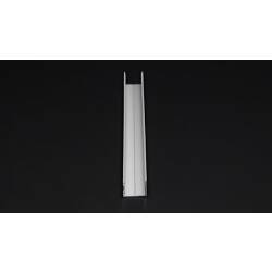 Alu U-Profil flach AU-02-20 bis 21,3mm LED Streifen Silber-matt eloxiert 2m