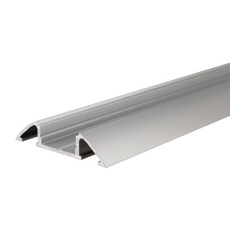 Unterbau Profil flach Serie AM-01-10 Aluminium Silber matt Länge 2m LED Streifen bis 11,3 mm