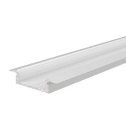 T Profil flach Serie ET-01-15 Aluminium Weiß Länge 2m LED...