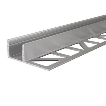 Fliesen Profil Serie EL-03-12 Aluminium Silber Länge 1,25m LED Streifen bis 13,3 mm