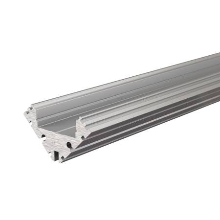 Eck Profil Serie EV-04-12 Aluminium Silber matt Länge 2m LED Streifen bis 13,3 mm