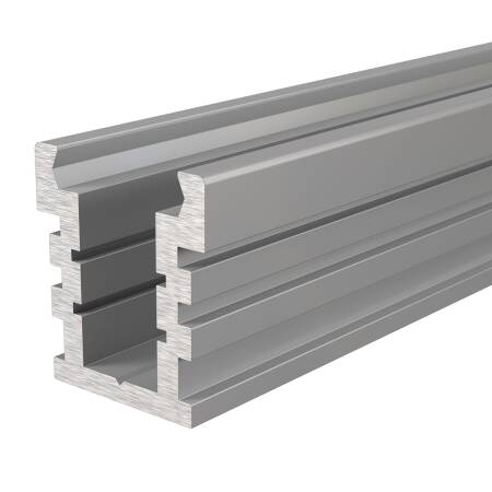 IP Profil U hoch befahrbar Serie EU-01-12 Aluminium Silber matt Länge 2m LED Streifen bis 13,3 mm