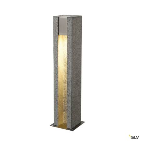 Granit Außen Standleuchte ARROCK SLOT 1x GU10 51mm max. 4W IP44 - grau/chrom