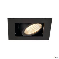 LED Deckeneinbauleuchte KADUX 7,5W 650lm warmweiß inkl. Treiber - schwarz matt EEK E [A-G]