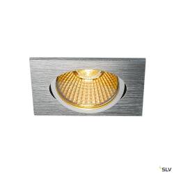 SLV NEW TRIA eckig LED Indoor Deckeneinbauleuchte alu gebürstet 1800-3000K 7,2W 430lm EEK F [A-G]