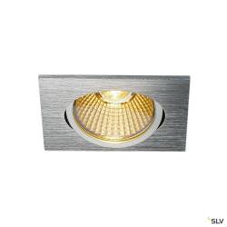 SLV NEW TRIA eckig LED Indoor Deckeneinbauleuchte alu gebürstet 1800-3000K 7,2W 430lm EEK F [A-G]
