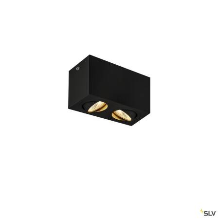 LED Deckenleuchte TRILEDO SQUARE DOUBLE 14W 1100lm warmweiß - schwarz EEK E [A-G]