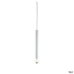 SLV FITU PD E27 Indoor Pendelleuchte weiß 5m Kabel mit offenem Kabelende