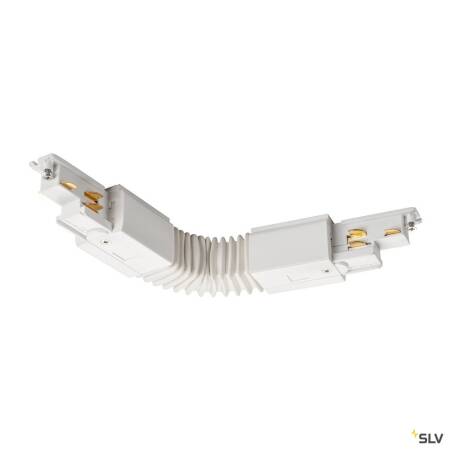 Flexverbinder für S-TRACK DALI 3-Phasen Stromschienensystem 30° bis 330° 16A max. - weiß