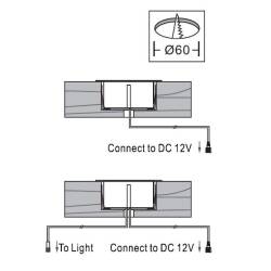 LED Einbaustrahler ARGOS IP67 rund max RGB 12V DC 2W 80mm
