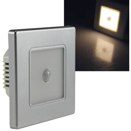 LED Schalterdosenleuchte eckig Sensor 2,5W warmweiß 100lm 230V S EEK G [A-G]