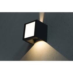 LED Wandleuchte Plaza 9W warmweiß Lichtaustritt einstellbar IP54
