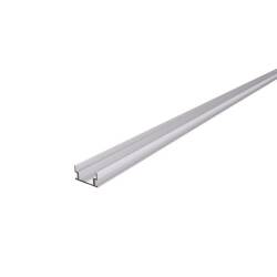 IP-Profil U-flach AU-04-12 für 12 - 13,3 mm LED Stripes Silber-matt eloxiert 2m