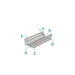 IP-Profil U-flach AU-04-12 für 12 - 13,3 mm LED Stripes Silber-matt eloxiert 2m
