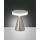 LED Tischleuchte 20cm NEUTRA ELEGANTE 8W 720lm warmweiß Touchdimmer - nickel EEK E [A-G]