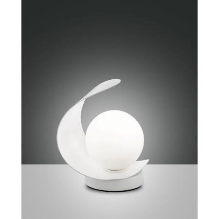 Tischleuchte Fabas Luce ADRIA 6W LED 540lm warmweiß 3fach Touchdimmer - weiß EEK E [A-G]