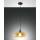 Glas Pendelleuchte Fabas Luce ELA 1-flammig E27 trendig amber 27cm