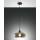 Glaspendelleuchte Fabas Luce ELA 1-flammig E27 trendig fumé grau transparent 27cm