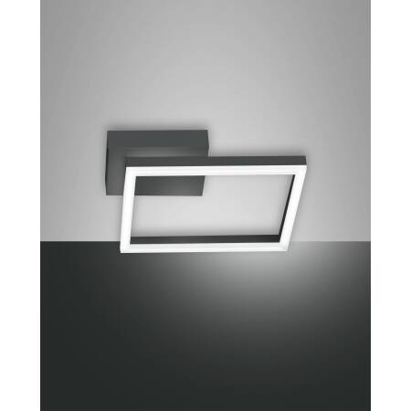 Wandleuchte Fabas Luce Bard quadrat 22W LED 1980lm dimmbar schwarz EEK E [A-G]