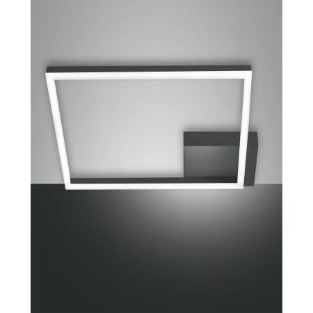 Deckenleuchte Rahmenleuchte Fabas Luce Bard quadrat 39W LED 3510lm dimmbar schwarz EEK E [A-G]