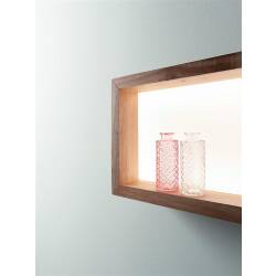 LED Lichtrahmen mit Ablage WINDOW warmweiß massiv Holzrahmen - Auswahlprodukt