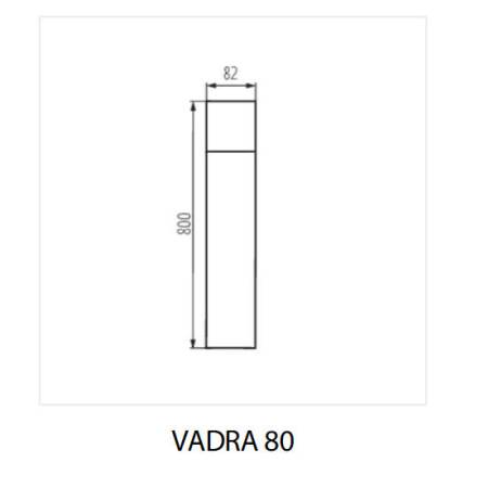 Außen Standleuchte 80cm Kanlux VADRA 1x E27 230V IP44 - anthrazit