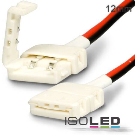 Kabelverbinder für einfarbige 12mm LED Streifen mit Clip 17cm