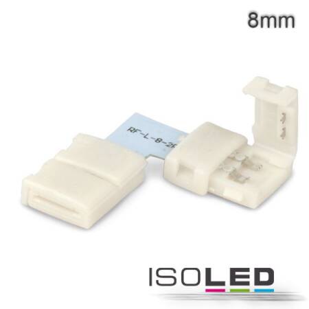 Eckverbinder für einfarbige 8mm LED Streifen 2-polig Clipverbinder IsoLED