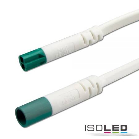 ISOLED Mini-Plug Verlängerung male-female 3m 2x0.75 weiß-grün max. 48V für LED