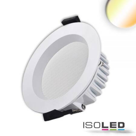 LED Downlight 11cm weiß 13W blendfrei neutral/warmweiß ColorSwitch 900lm dimmbar EEK F [A-G]