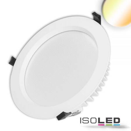 LED Downlight 22,8cm weiß 35W blendfrei neutral/warmweiß ColorSwitch 3050lm dimmbar EEK F [A-G]