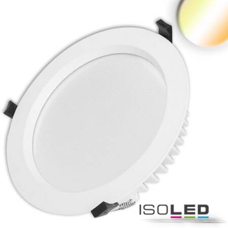 LED Downlight 28cm weiß 35W blendfrei neutral/warmweiß ColorSwitch 3050lm dimmbar EEK F [A-G]