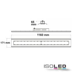 ISOLED Hallenleuchte Linear SK 150W IP65 weiß 4000K neutralweiß 90° 1-10V dimmbar EEK C [A-G]
