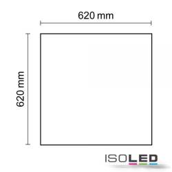 ISOLED LED Panel Professional Line 625 UGR<19 8H 36W weiß neutralweiß Push/KNX dimmbar EEK D [A-G]