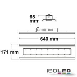 ISOLED Hallenleuchte Linear SK 100W IP65 weiß 4000K neutralweiß 90° 1-10V dimmbar EEK C [A-G]