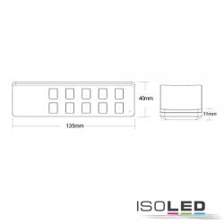 Sys-ProDimmer LED SingleColor 4 Zonen Fernbedienung mit 1 Szenenspeicher schwarz