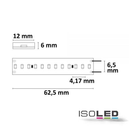 LED Flexband CRI9R Linear 48V DC 8W/m rot  IP68 5m EEK F [A-G]