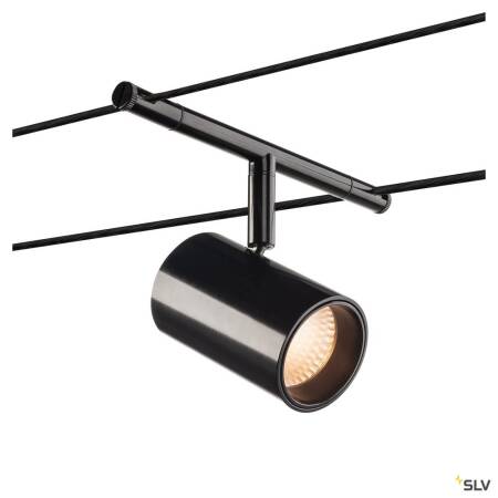 LED Seilleuchte NOBLO SPOT für TENSEO Niedervolt-Seilsystem 8,5W 420lm warmweiß dreh- und schwenkbar - schwarz EEK F [A-G]