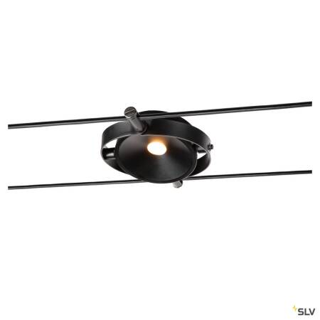 LED Seilleuchte DURNO für TENSEO Niedervolt-Seilsystem 6W 360lm warmweiß schwenkbar - schwarz EEK F [A-G]