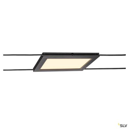 LED Seilleuchte PLYTTA RECTANGULAR für TENSEO Niedervolt-Seilsystem 9,8W 750lm warmweiß - schwarz EEK D [A-G]