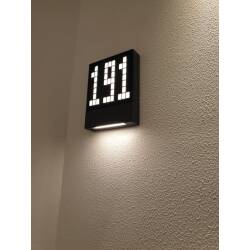 LED Hausnummernleuchte HEITRONIC PAVIA 4,5W 190lm warmweiß IP54 230V