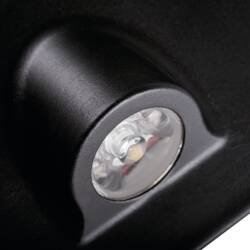 LED Treppenlicht Kanlux Mefis warmweiß 0,7W 30lm 12V DC schwarz Einbau