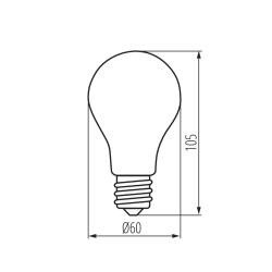 LED Leuchtmittel Kanlux XLED A60 E27 2700K 8W 1055lm matt warmweiß EEK E [A-G]