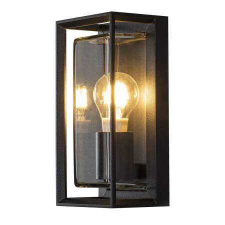 Konstsmide Brindisi Wandleuchte glas schwarz E27 IP44 Außenleuchte, 117,10 €