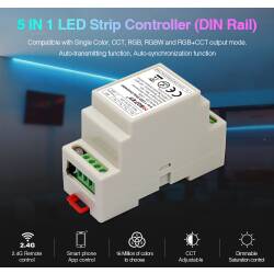 RGB-CCT 5in1 LED Controller Hutschiene 12V - 24V DC 10A...