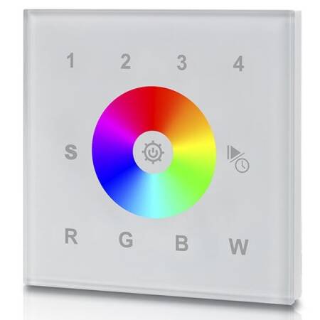 LED RGB-W Fernbedienung Wandpanel Glas Funk Zigbee EOS 10 4 Zonen