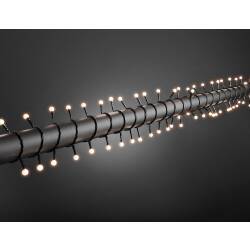 Konstsmide LED Globe Lichterkette mit 80 warmweißen LEDs 6,3m IP44 Netzstecker 230V EEK G [A-G]