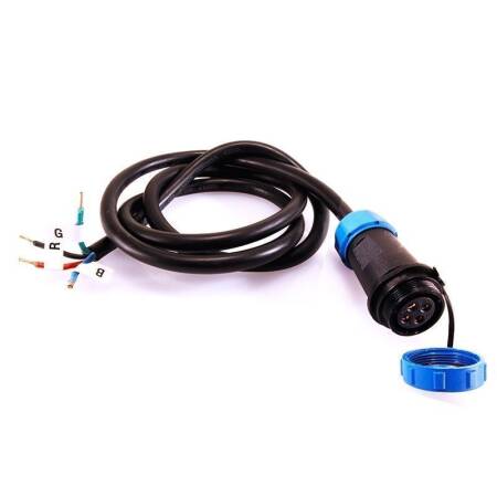 Dekolight Kabelsystem Weipu HQ 12/24/48V Einspeisekabel 4-polig Länge: 1000 mm IP67